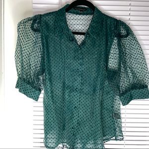 Green Sheer Blouse